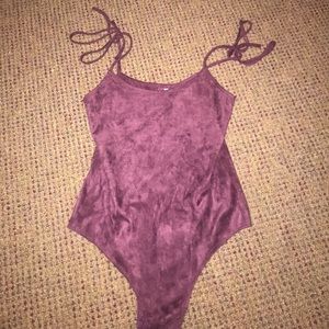 Velvet bodysuit